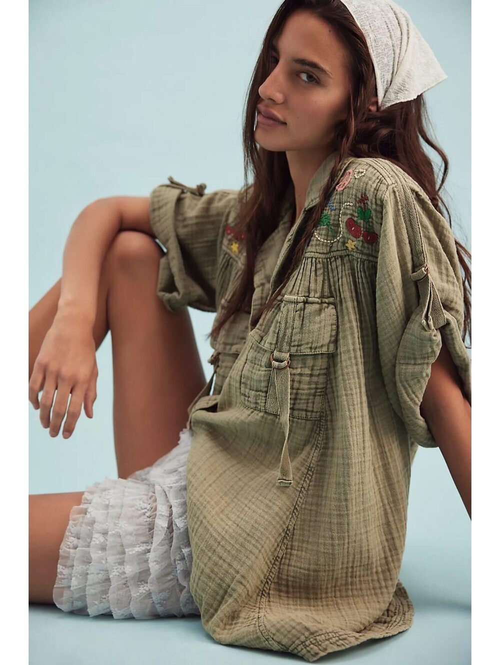 FREE PEOPLE Tracking Trails Shirt Dress - Picture 5 of 8